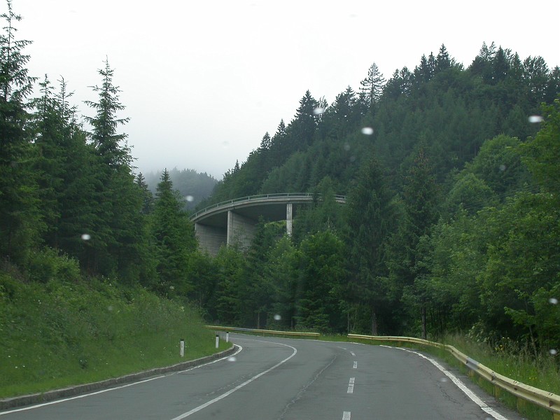 Entering Slovenia in the Misty Rain 2.JPG